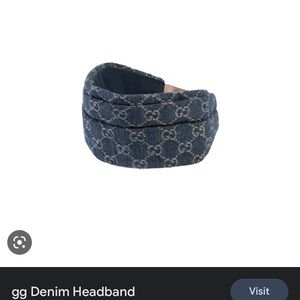 Gucci denim headband